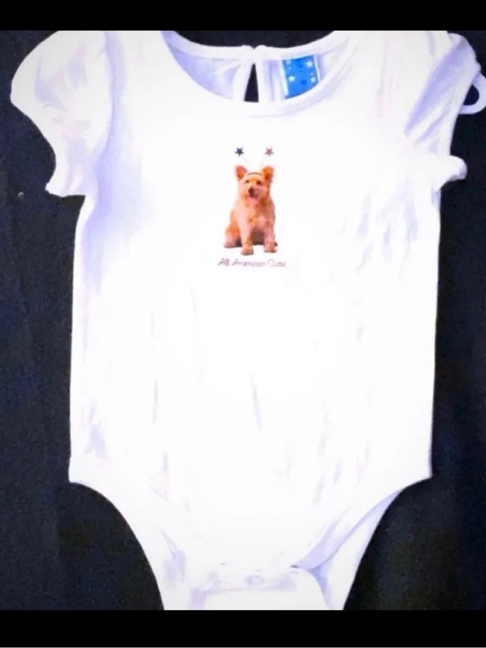 💞 New Baby & Toddler Girl Size 12 Months “All American Cutie” Patriotic Bodysuit